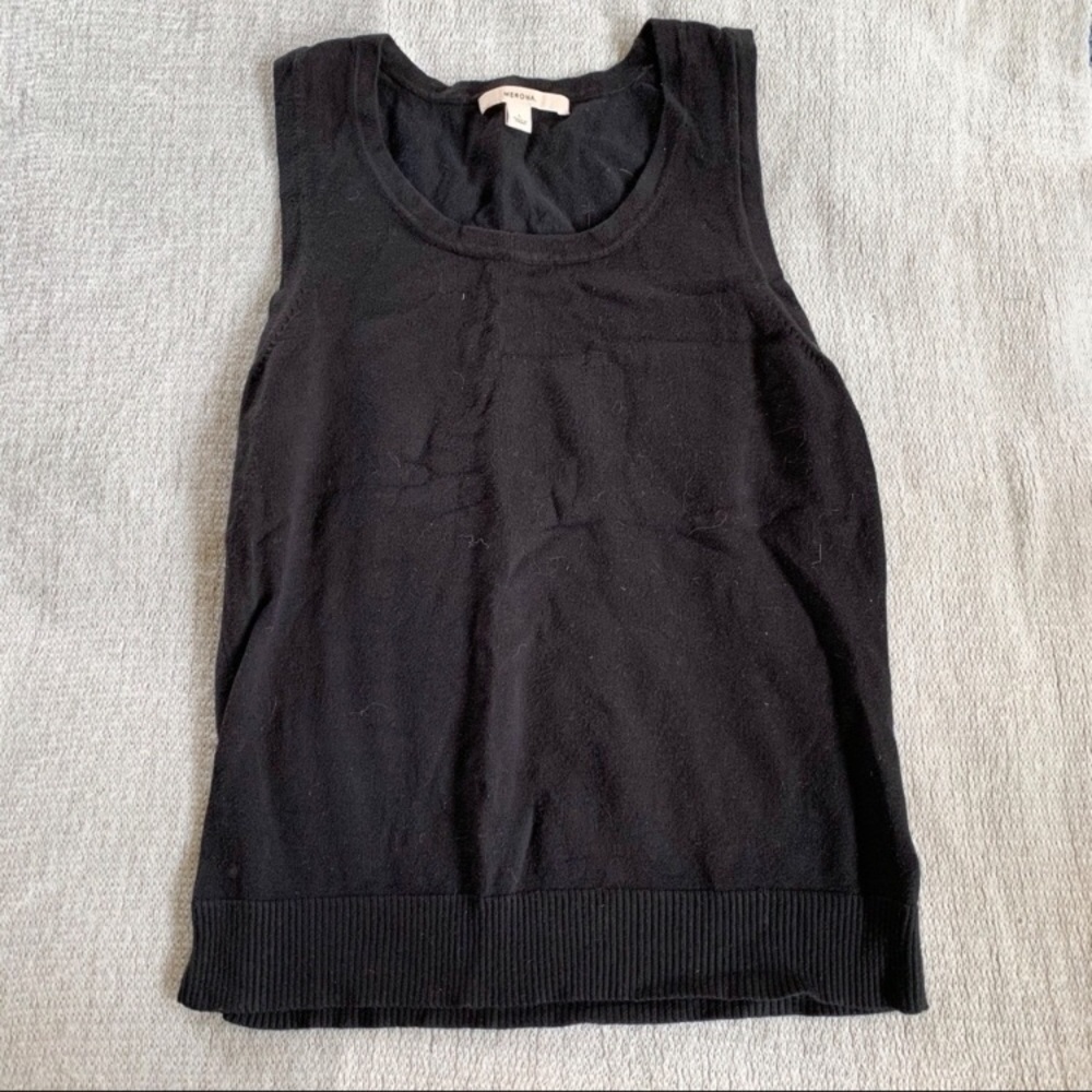 Merona Black Sleeveless Sweater Vest